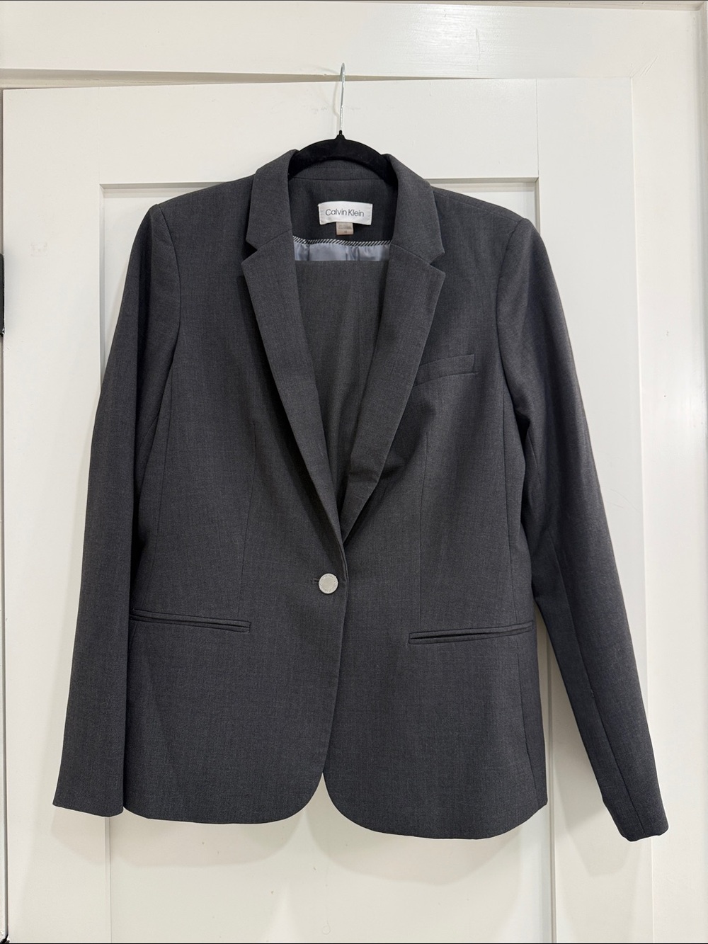 Gray Calvin Klein Women’s pant suit, size 10